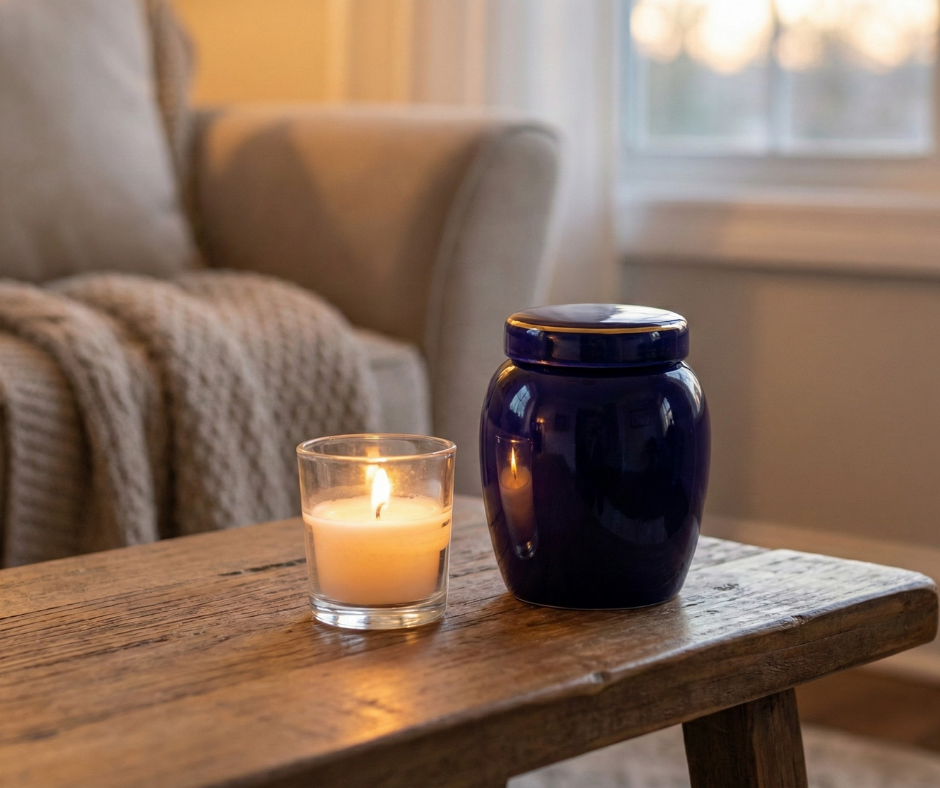 Mini Urn - Donkerblauw